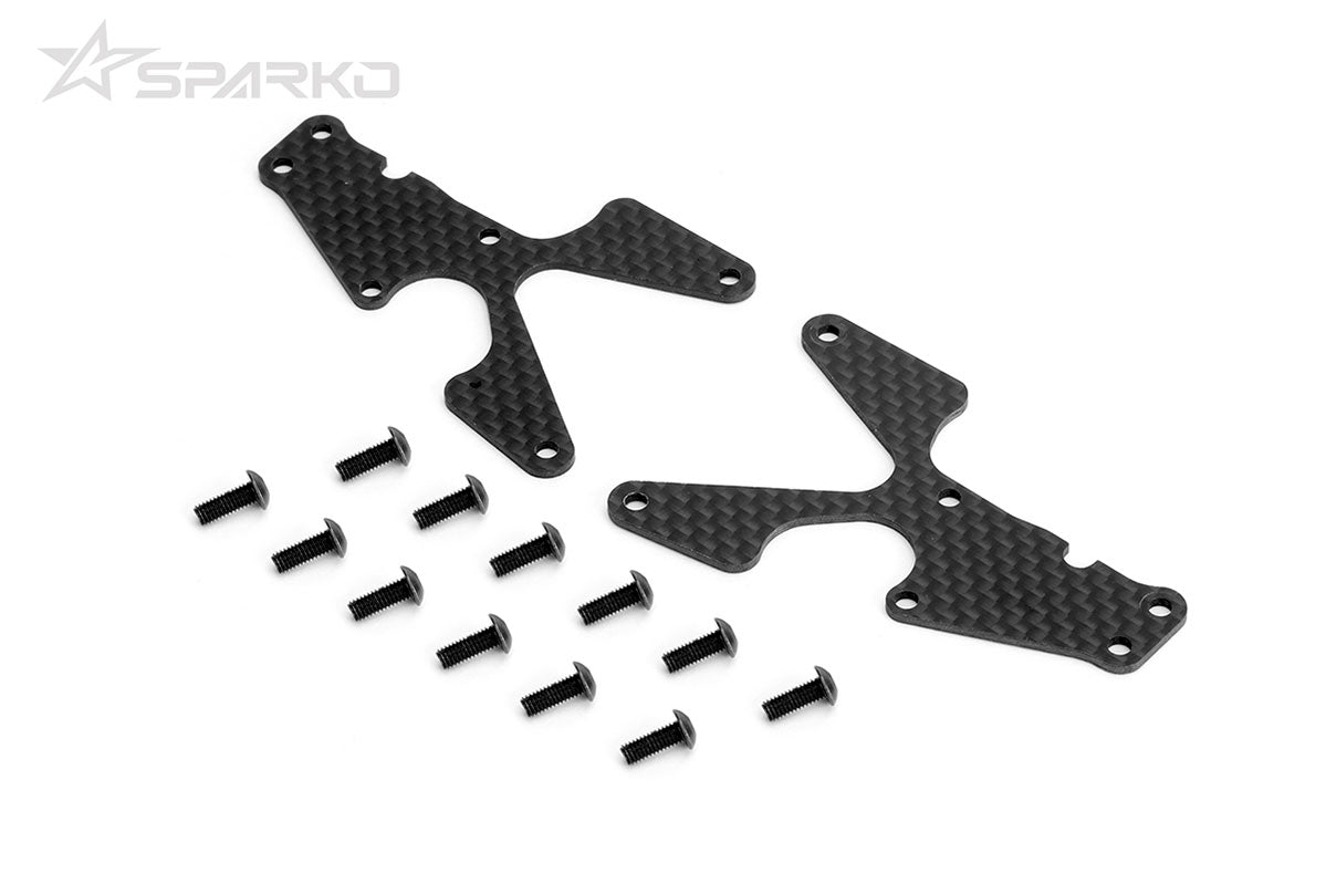 SPKF83006-20OP Sparko F8 Carbon Front Lower Arm Inserts 2.0mm - 2pcs