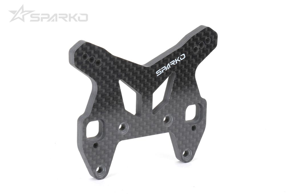 SPKF83013OP Sparko F8 Carbon Fiber Front Shock Tower 4.5mm