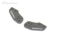 SPKF83016OP Sparko F8 Carbon Fiber Steering Knuckle Plate 4 holes 3.0mm (2)