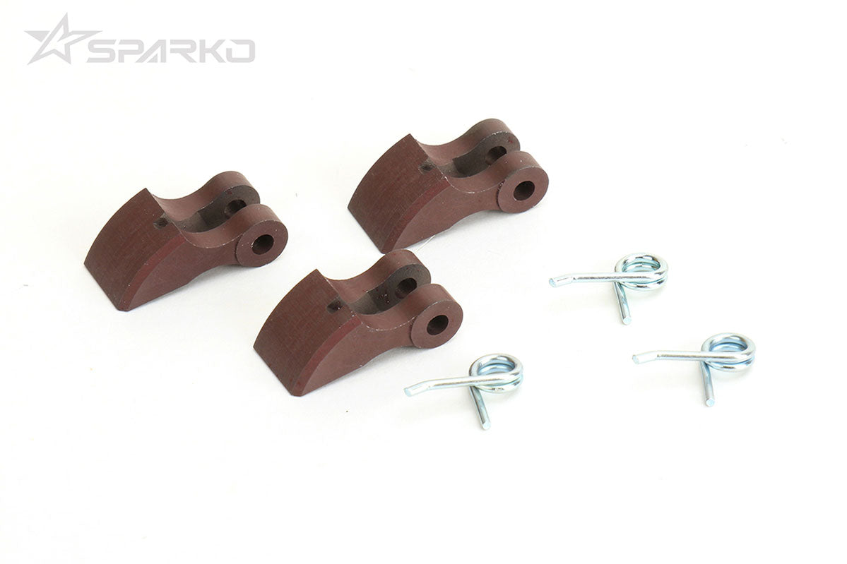 SPKF84021 Sparko F8 Aluminum Clutch Shoes & 1.0mm Spring (3pcs)