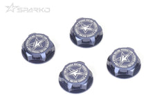 SPKF84054OP Sparko F8 7075 17mm Aluminum Covered Serrated Wheel Nut (4)
